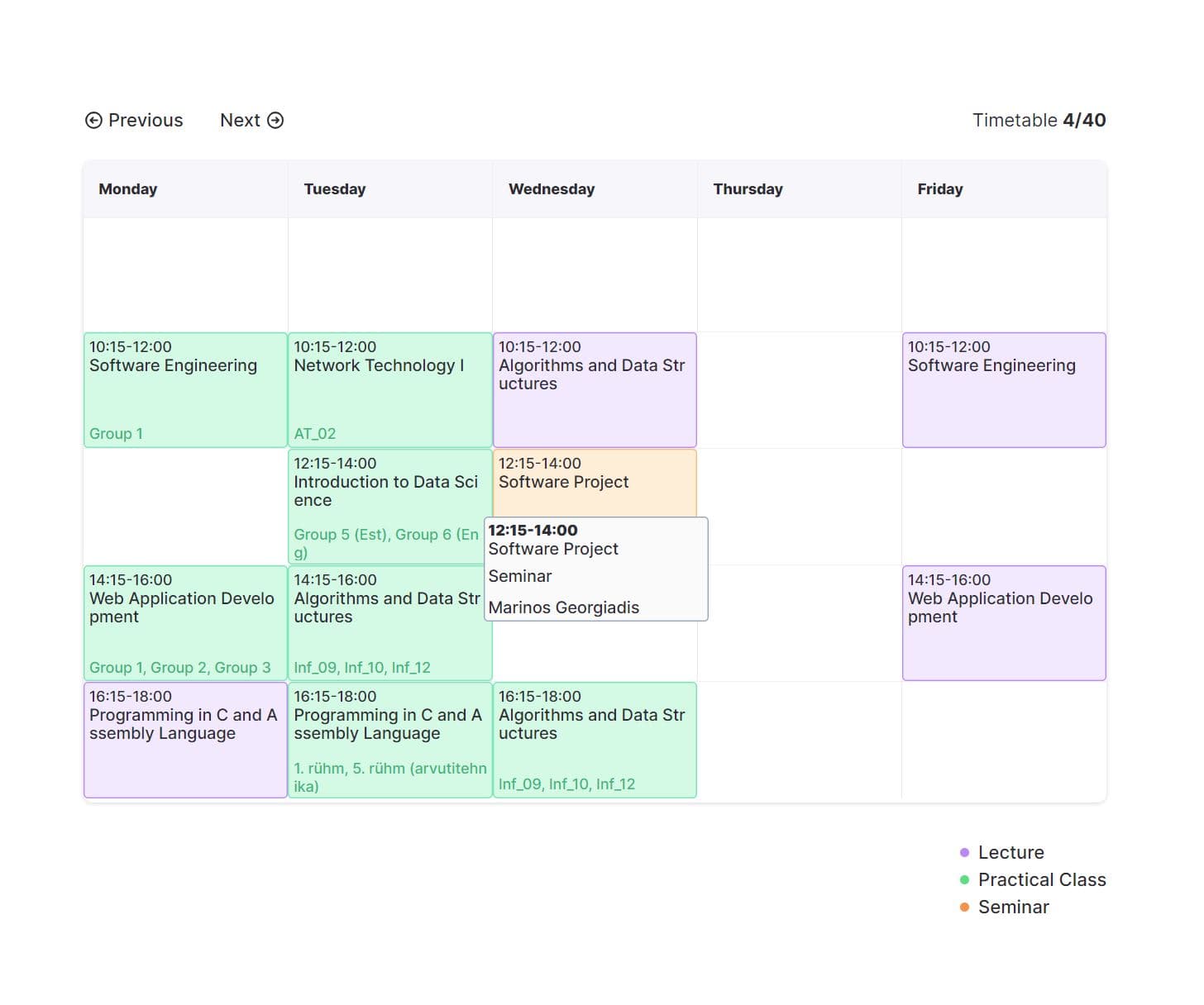 timetable image